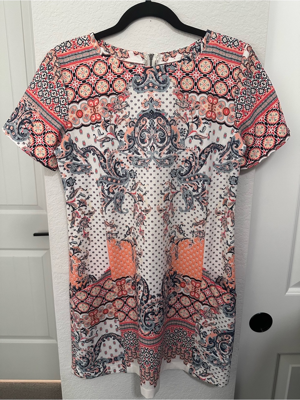 Abercrombie & Fitch Paisley Mixed Print Shift Mini Dress Size S